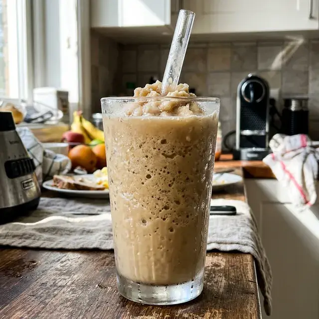 KI-generiertes Symbolbild: High-Protein Eiskaffee-Shake