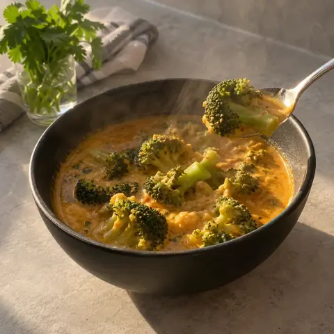 KI-generiertes Symbolbild: Rezept für Veganes Peanut-Thai-Curry