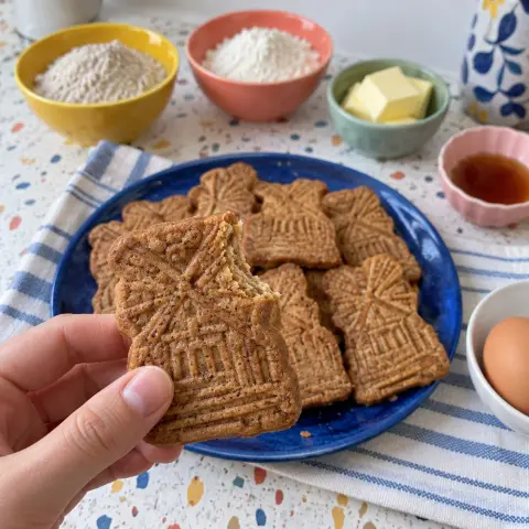 KI-generiertes Symbolbild: Rezept für Glutenfreier Spekulatius mit Buchweizen und Ahornsirup