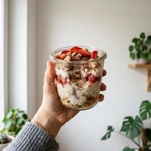 KI-generiertes Symbolbild: Rezept für Erdbeer-Tiramisu
