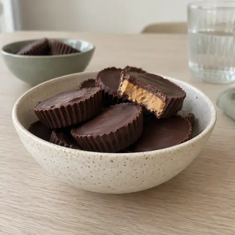 KI-generiertes Symbolbild: Rezept für Schoko-Erdnuss-Cups