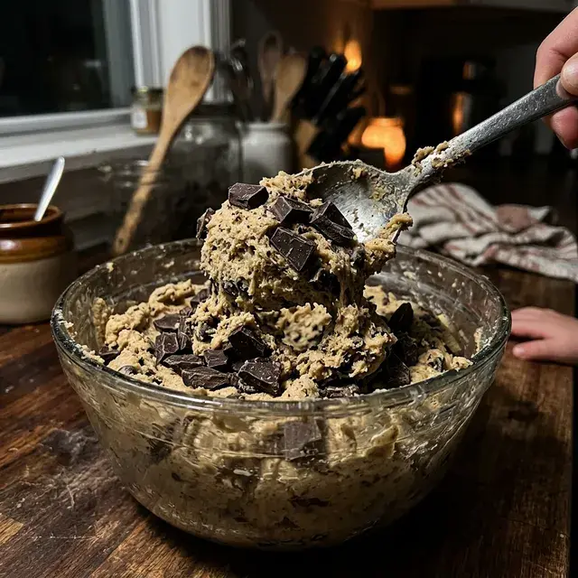 KI-generiertes Symbolbild: Kichererbsen-Protein-Cookie-Dough