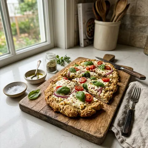 KI-generiertes Symbolbild: Rezept für Hüttenkäse-Protein-Fladenbrot