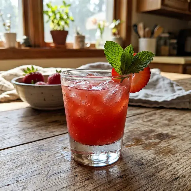 KI-generiertes Symbolbild: Low-Carb Wassermelonen-Limetten-Drink