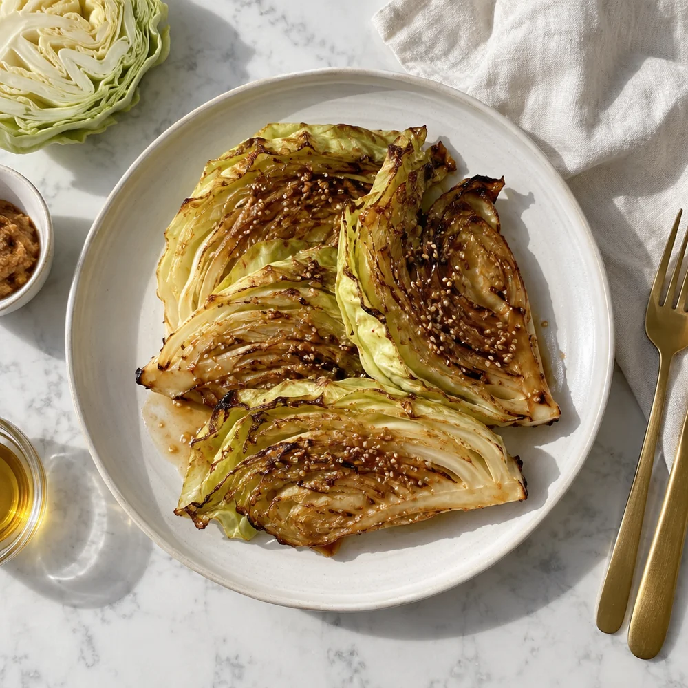 Asian-style roasted sweetheart cabbage