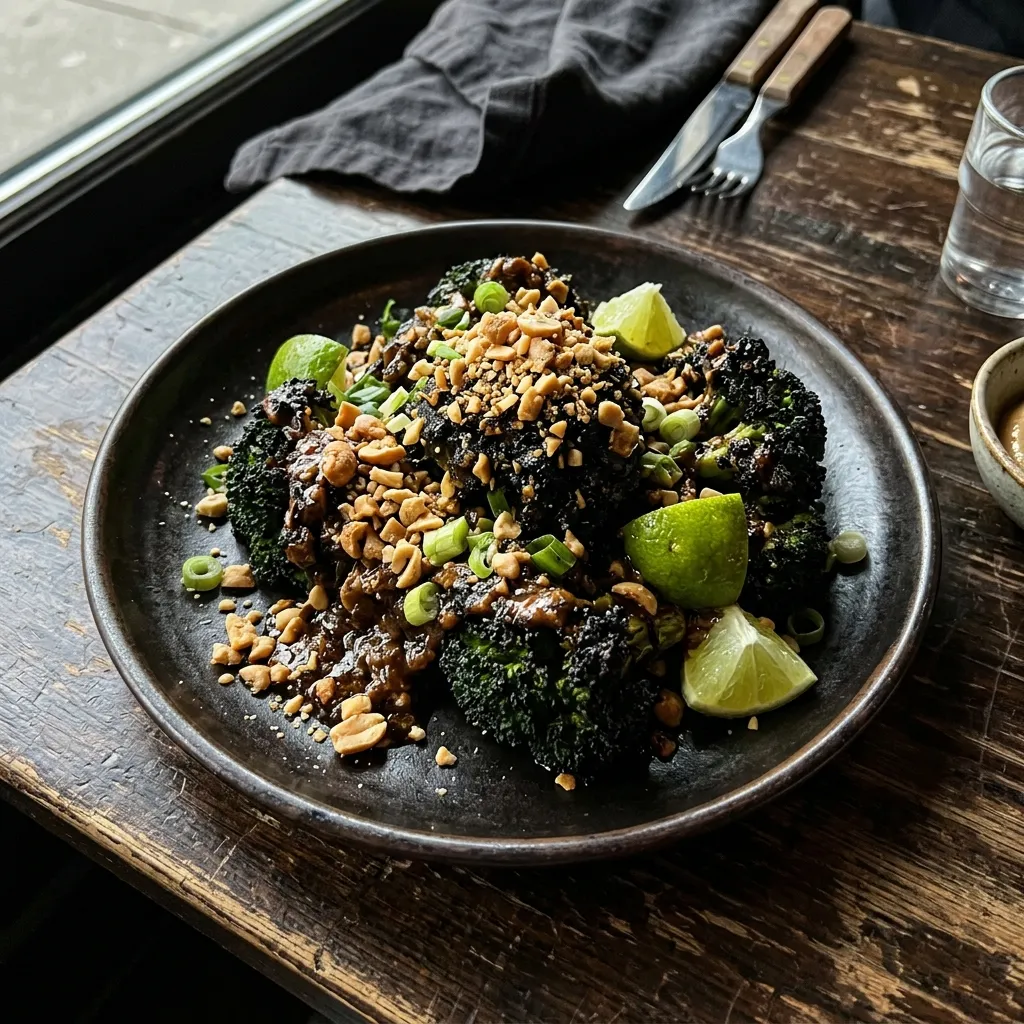 Asian broccoli and peanut crunch