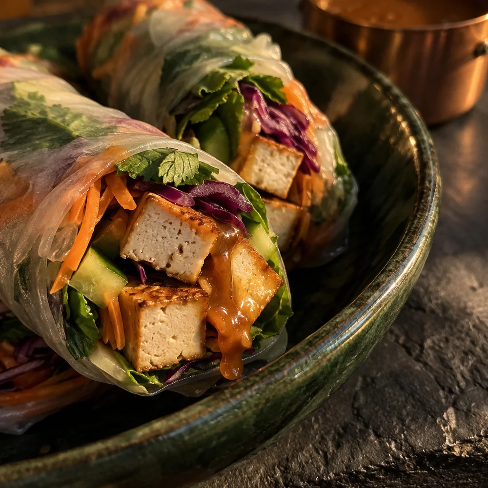 Rainbow summer rolls