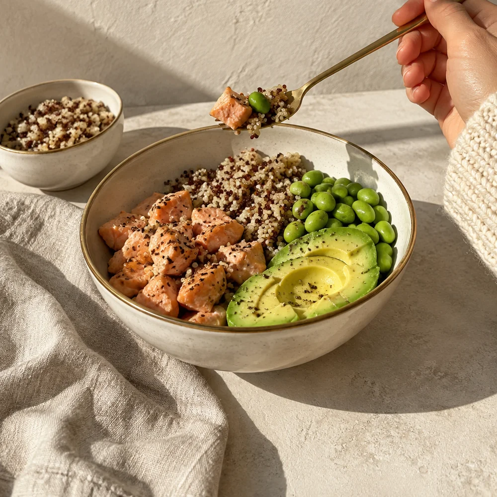 Salmon poke bowl