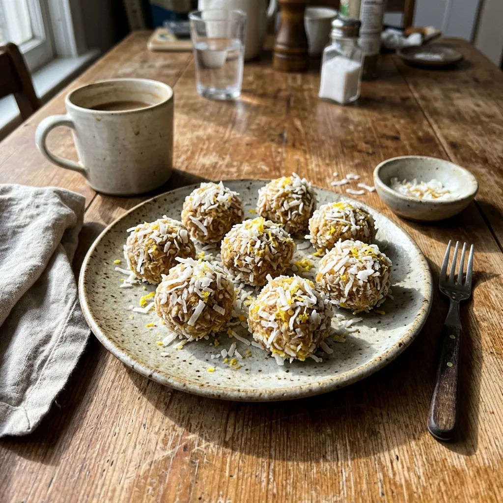 Lemon coconut bites
