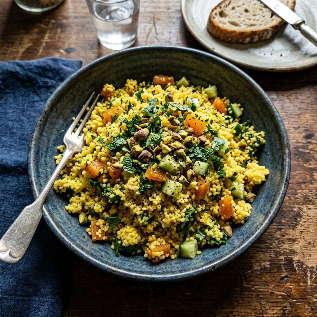 Orientalischer Couscous-Salat mit Minze und Aprikosen