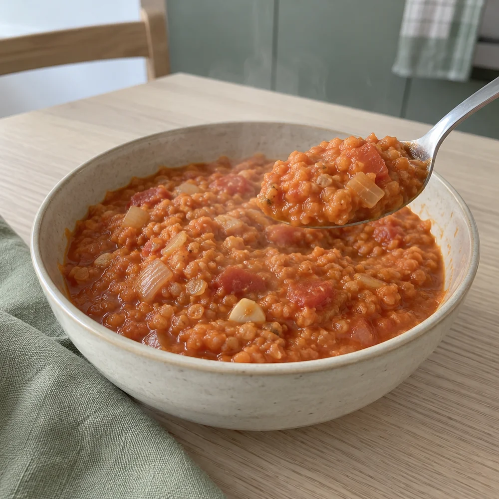 Red lentil dal