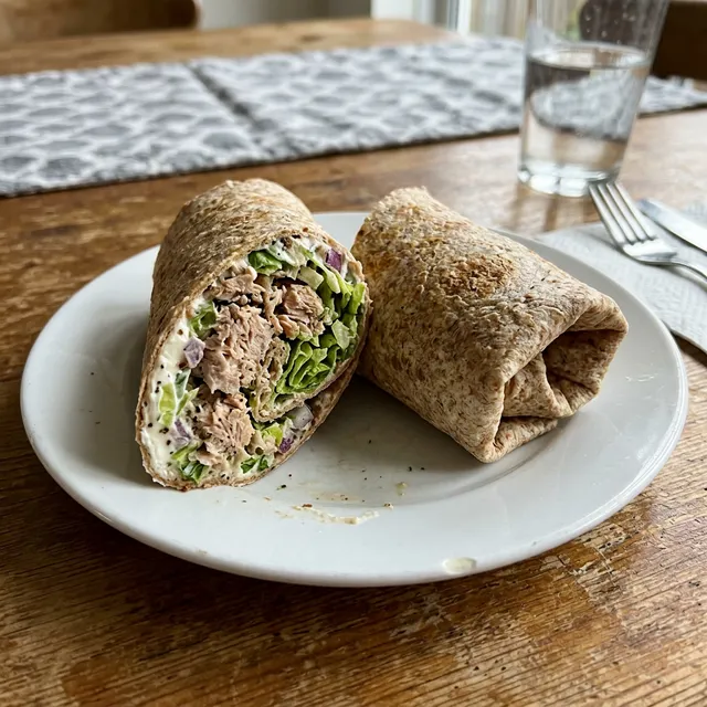 Simple tuna wrap
