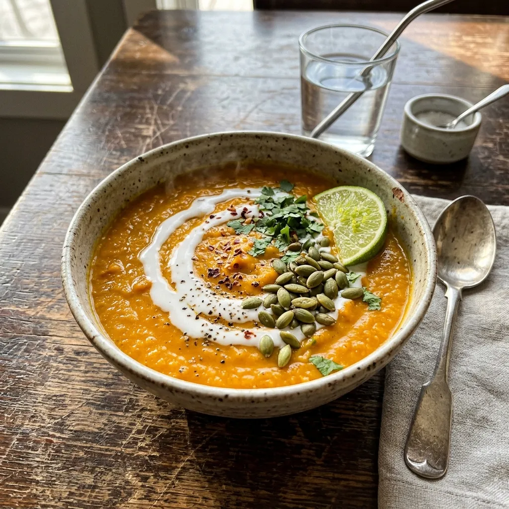 Exotische Süßkartoffel-Cremesuppe