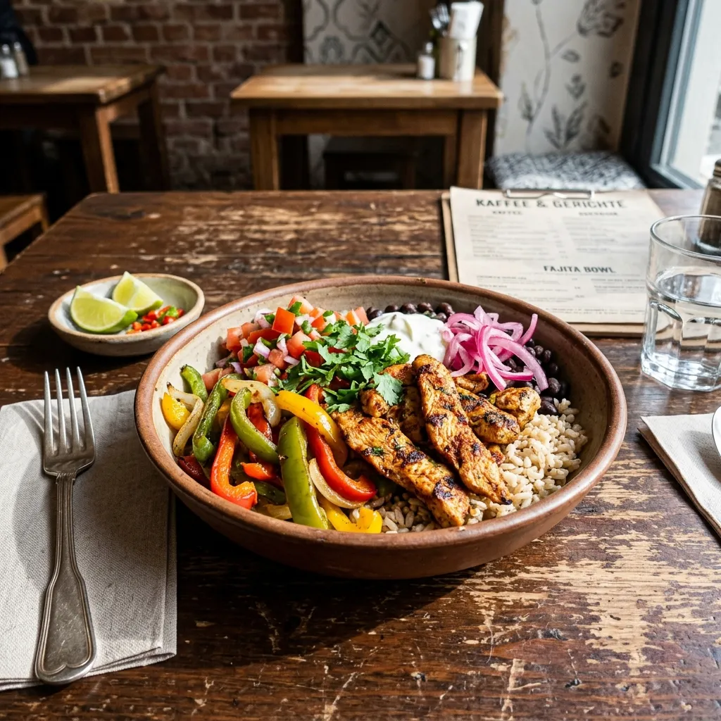 Chicken fajita bowl
