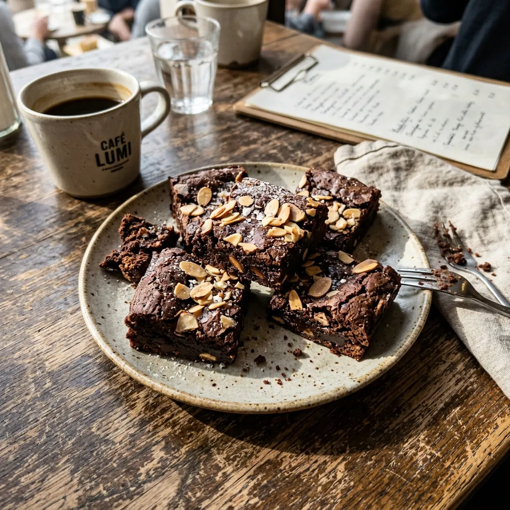 Gluten-free almond chocolate brownies