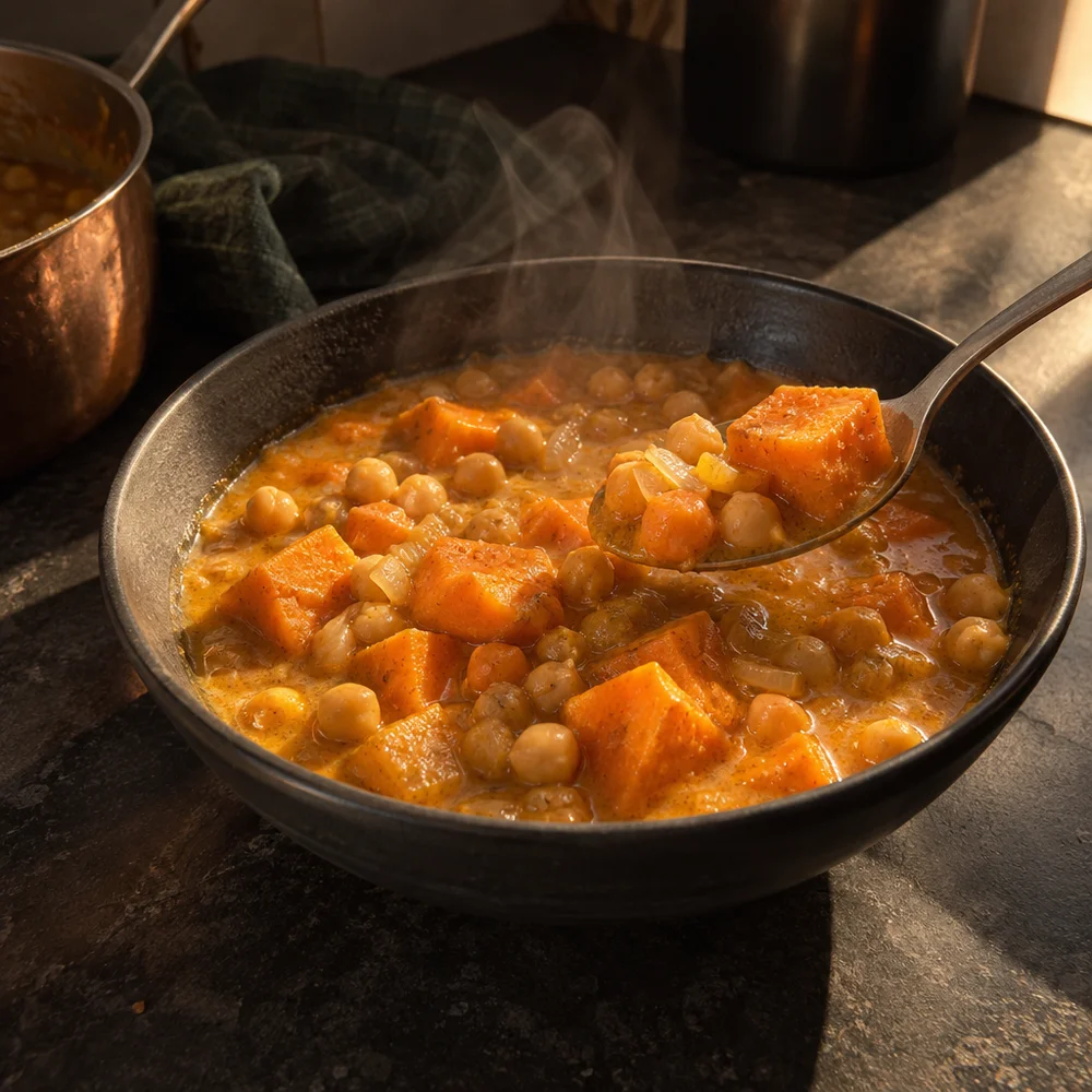 Gluten-free sweet potato curry stew