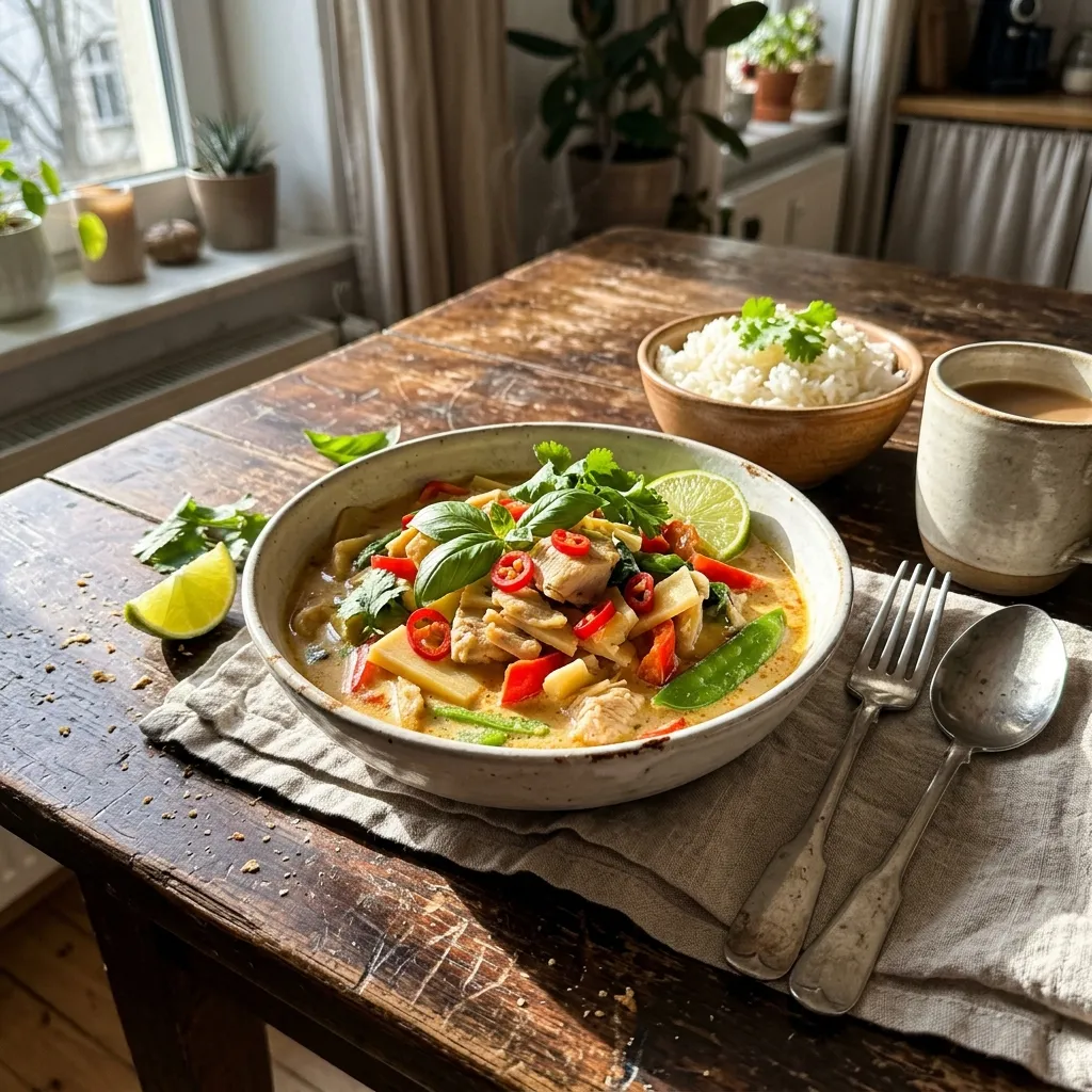 Gluten-free Thai chicken and coconut curry