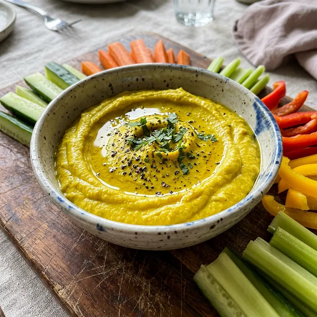 Veganer Kurkuma-Cashew-Dip