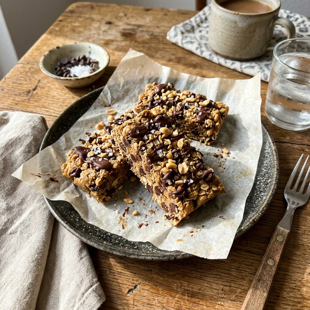 Peanut cookie dough bars