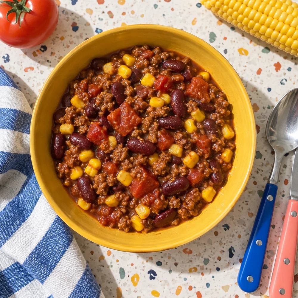 High-protein beef and bean chilli