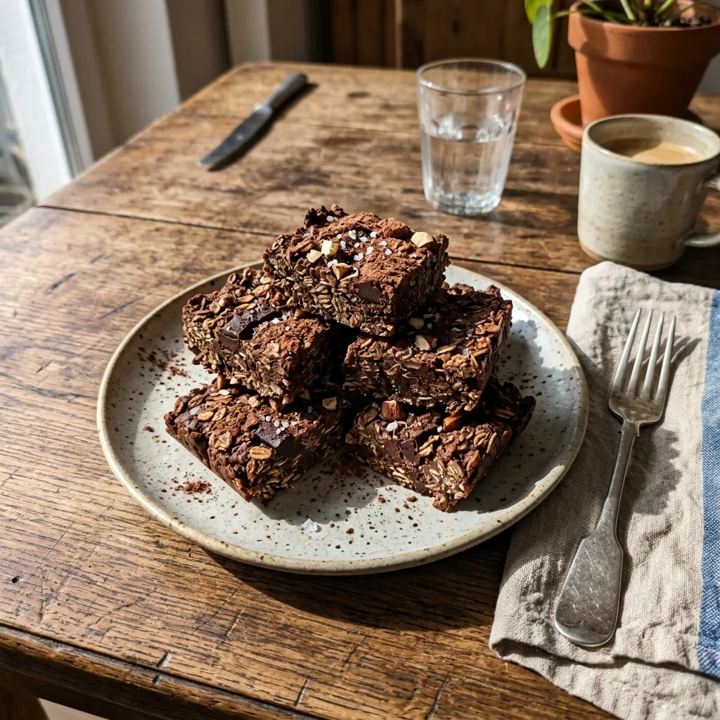Chocolate oat squares