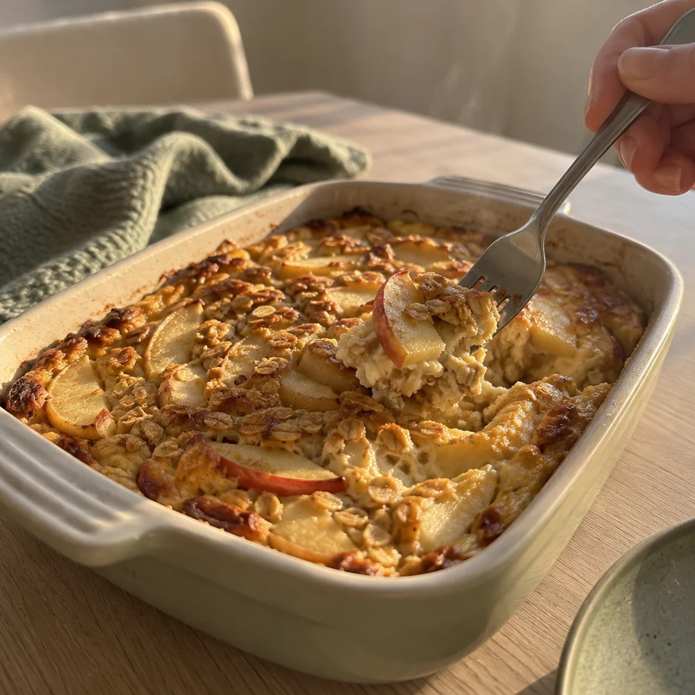 High-protein skyr bake with apple