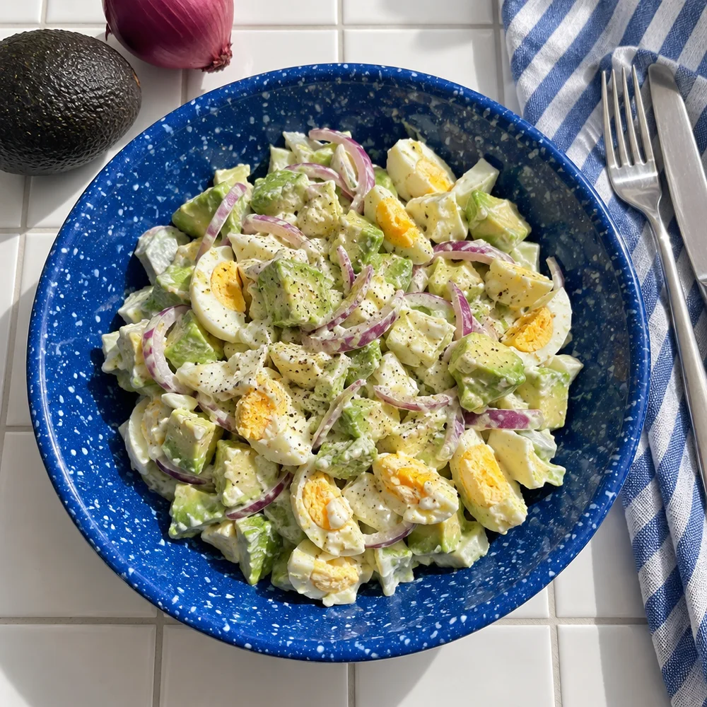 Keto avocado egg salad