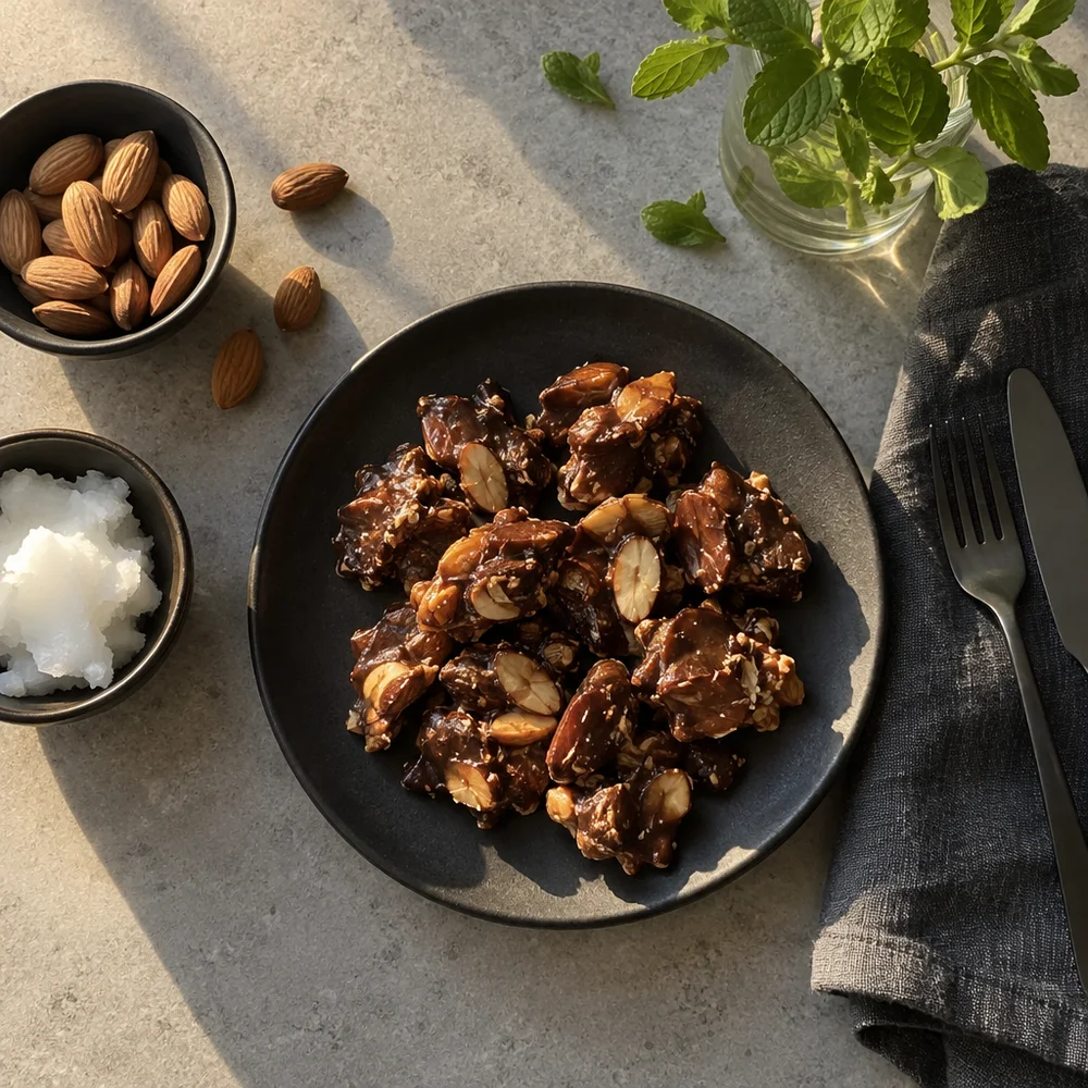 Keto butter almond brittle