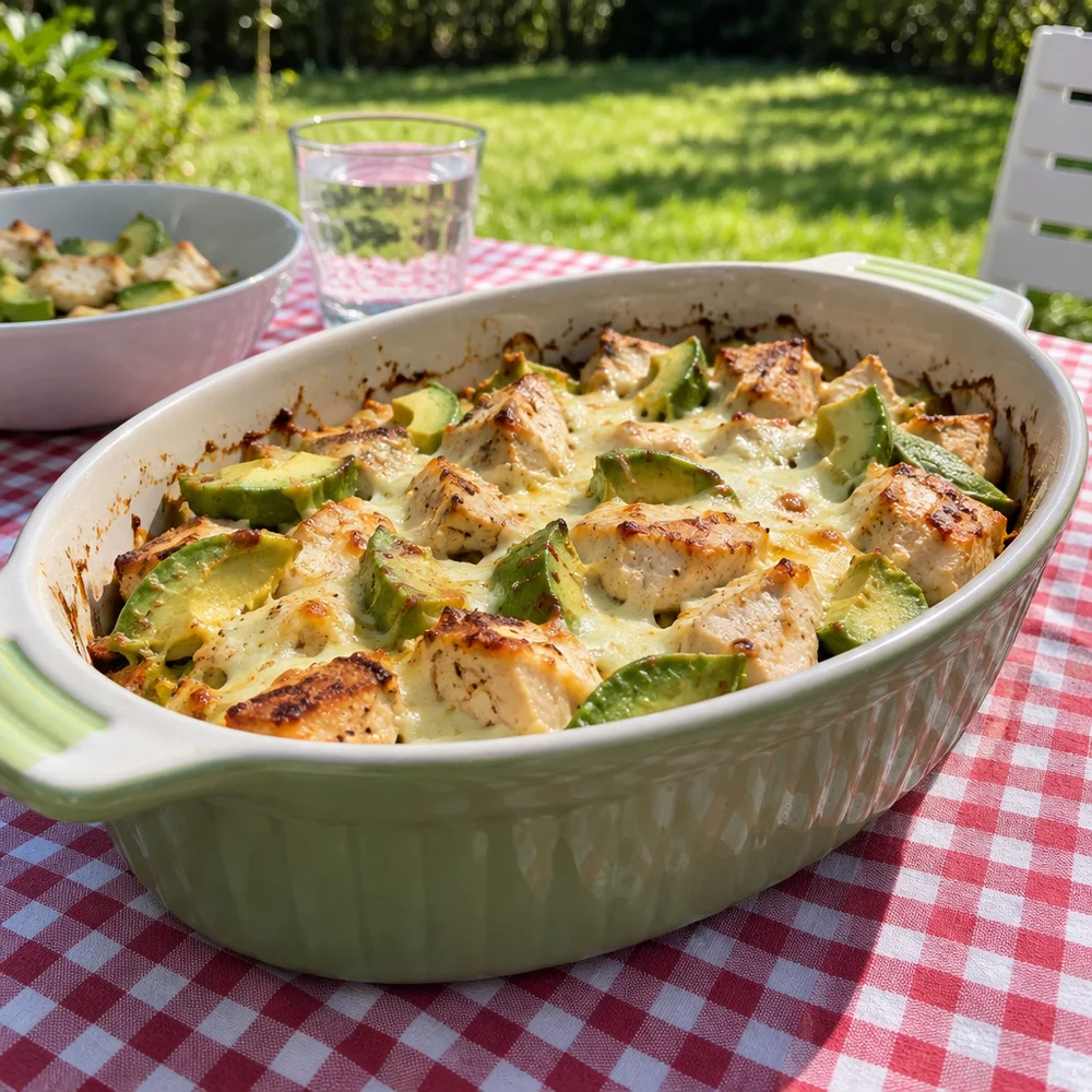 Keto chicken and cheese bake