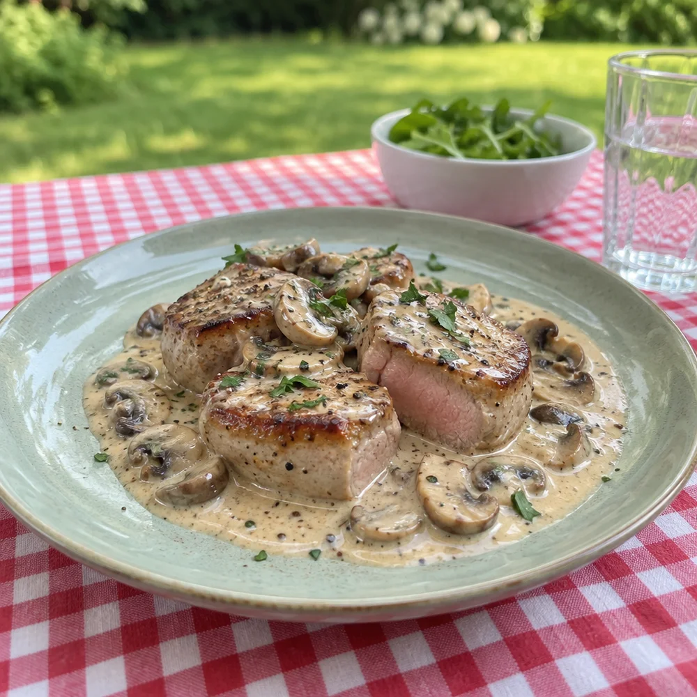 Keto veal medallions
