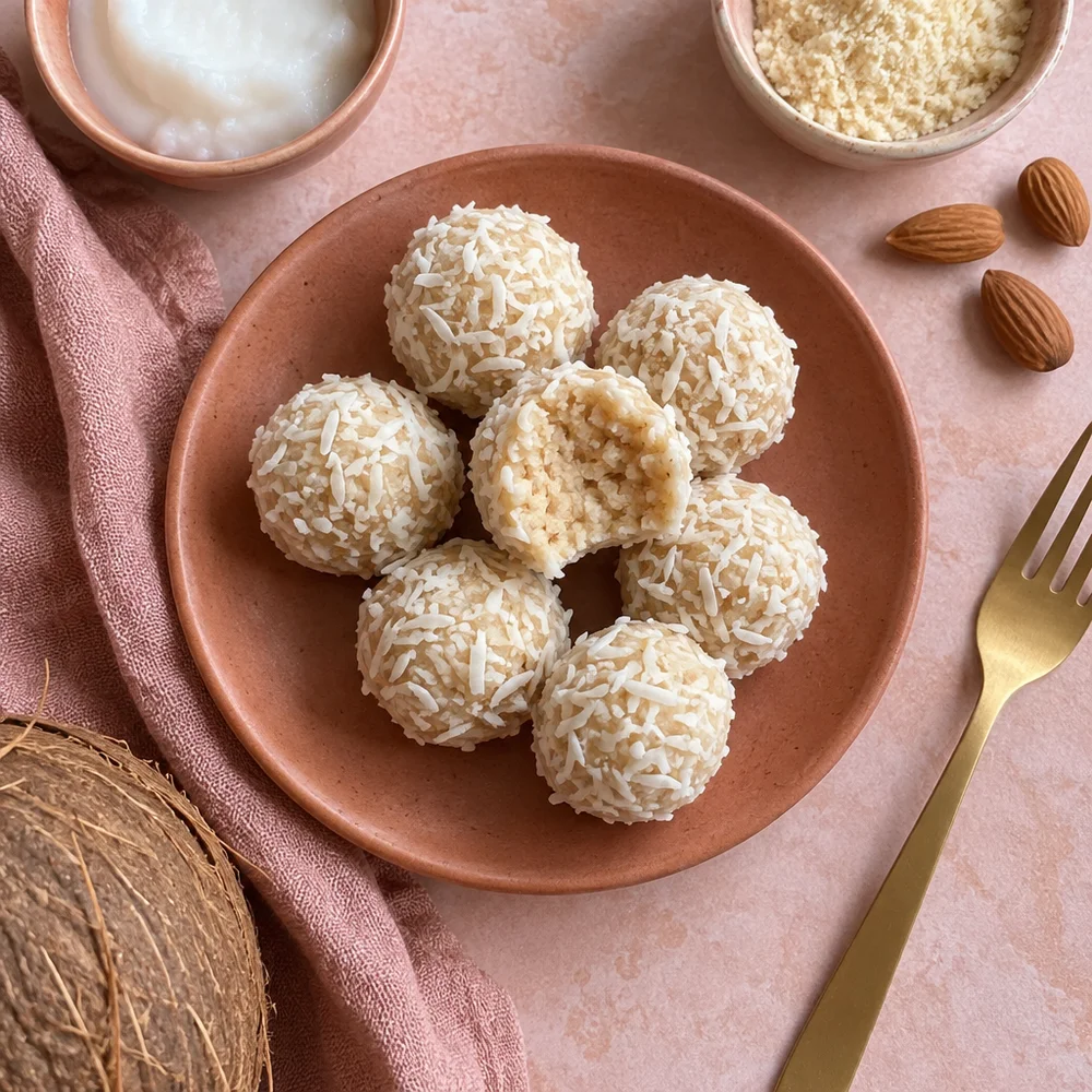 Coconut and almond truffles