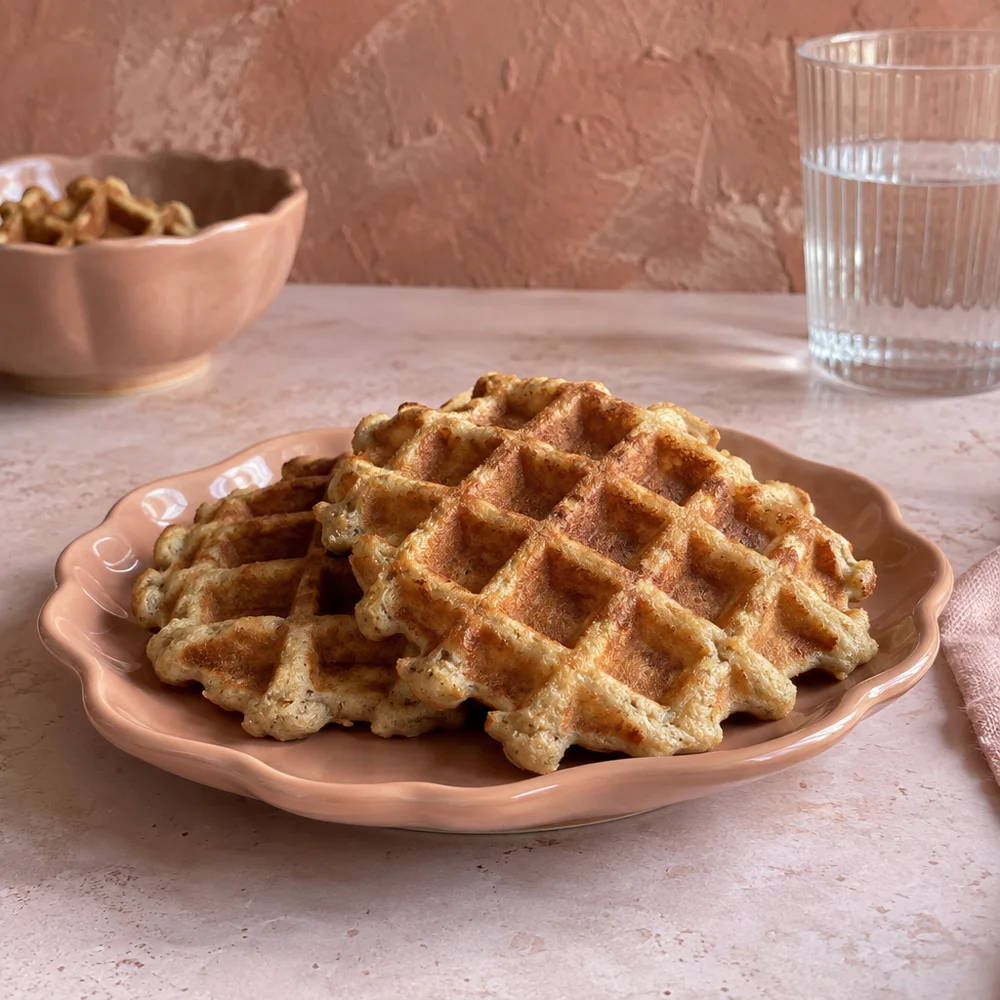 Keto almond and cinnamon waffles
