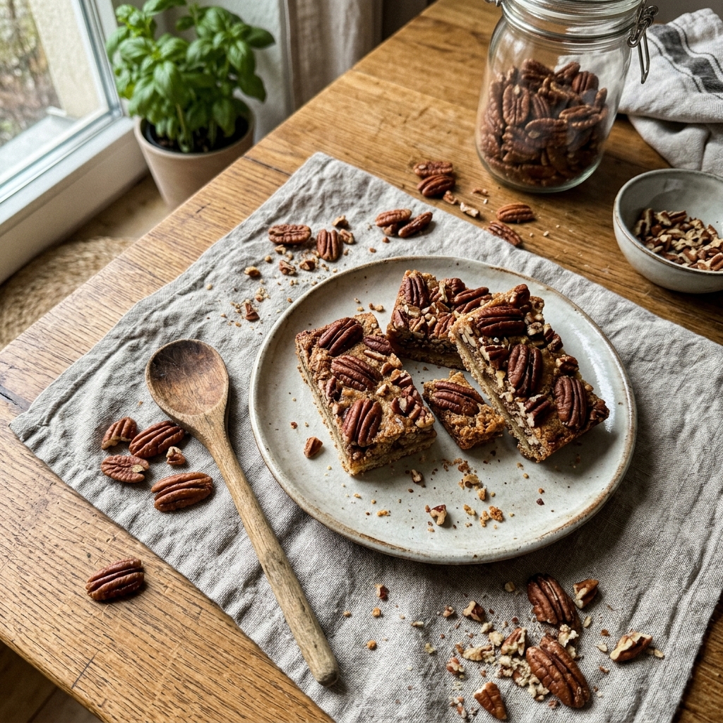 Keto pecan bars