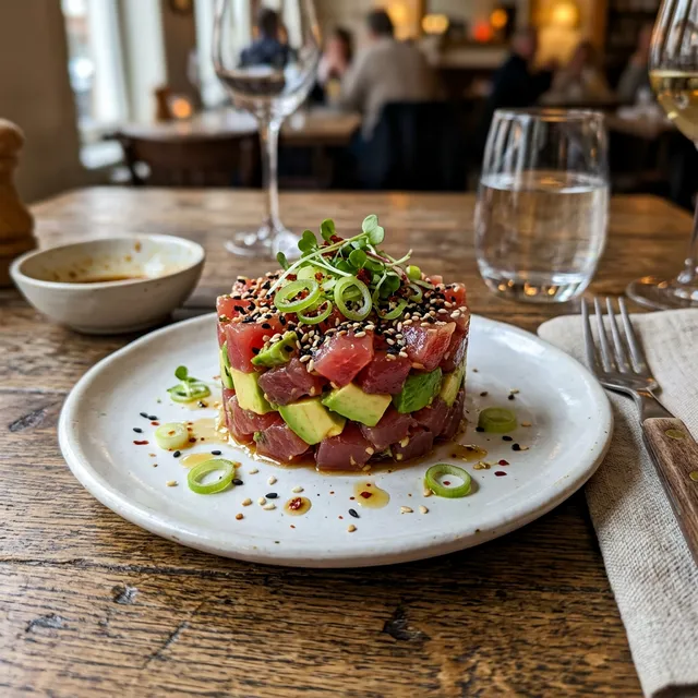 Keto tuna and avocado tartare