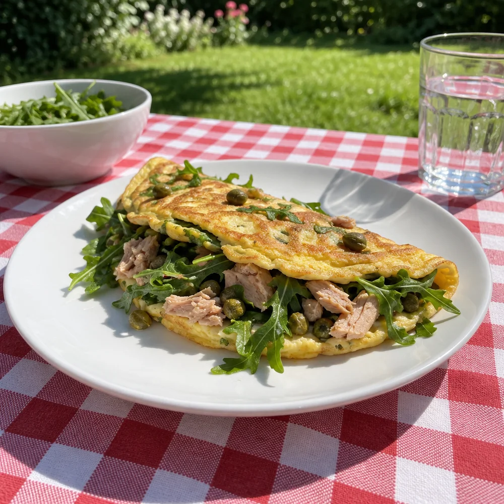 Keto tuna omelette