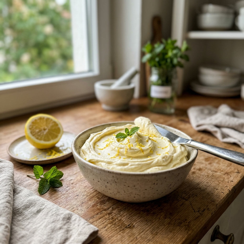 Keto lemon butter cream