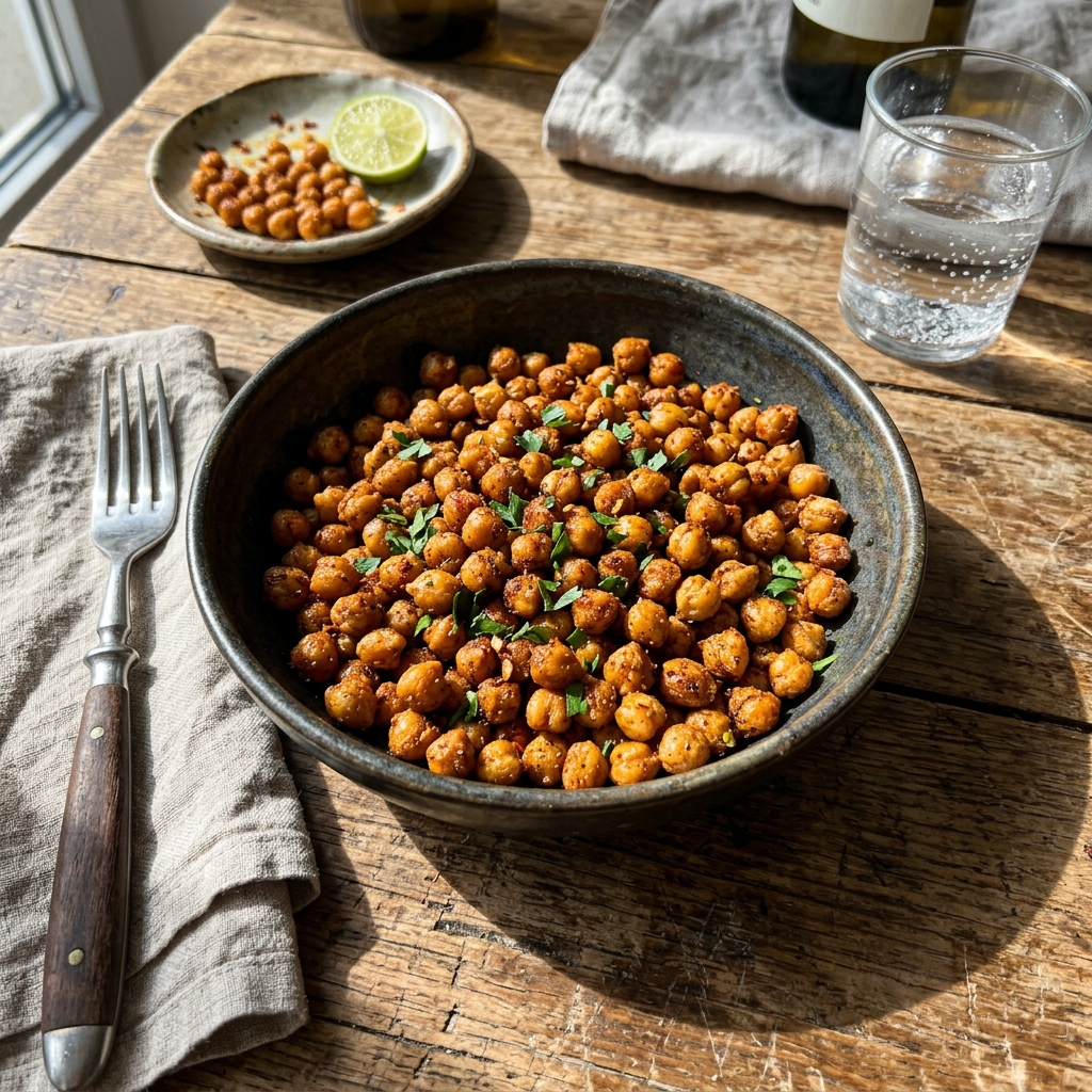 Paprika roasted chickpeas