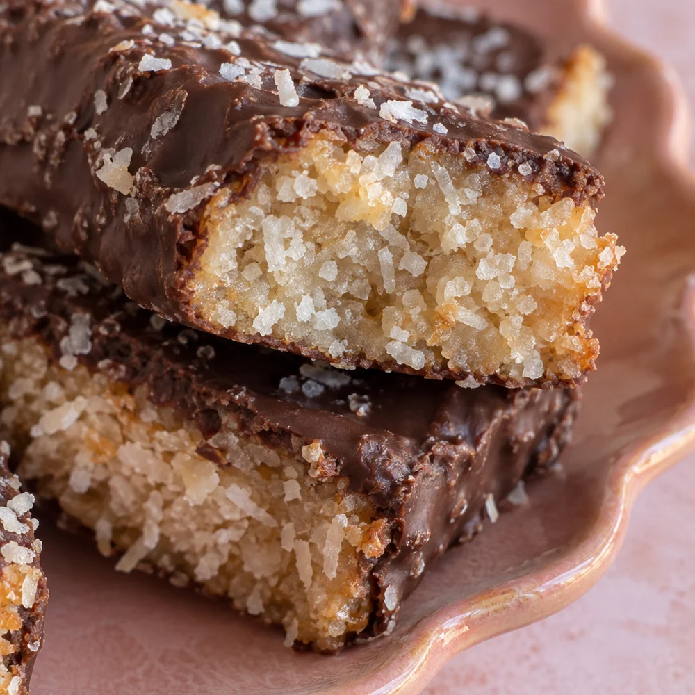 Coconut protein bars with chocolate (no-bake)