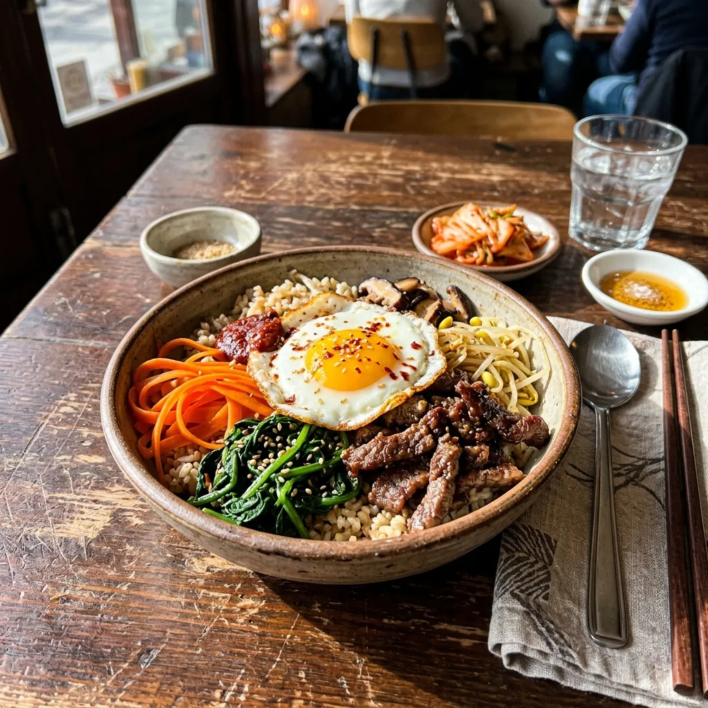 Korean bibimbap bowl
