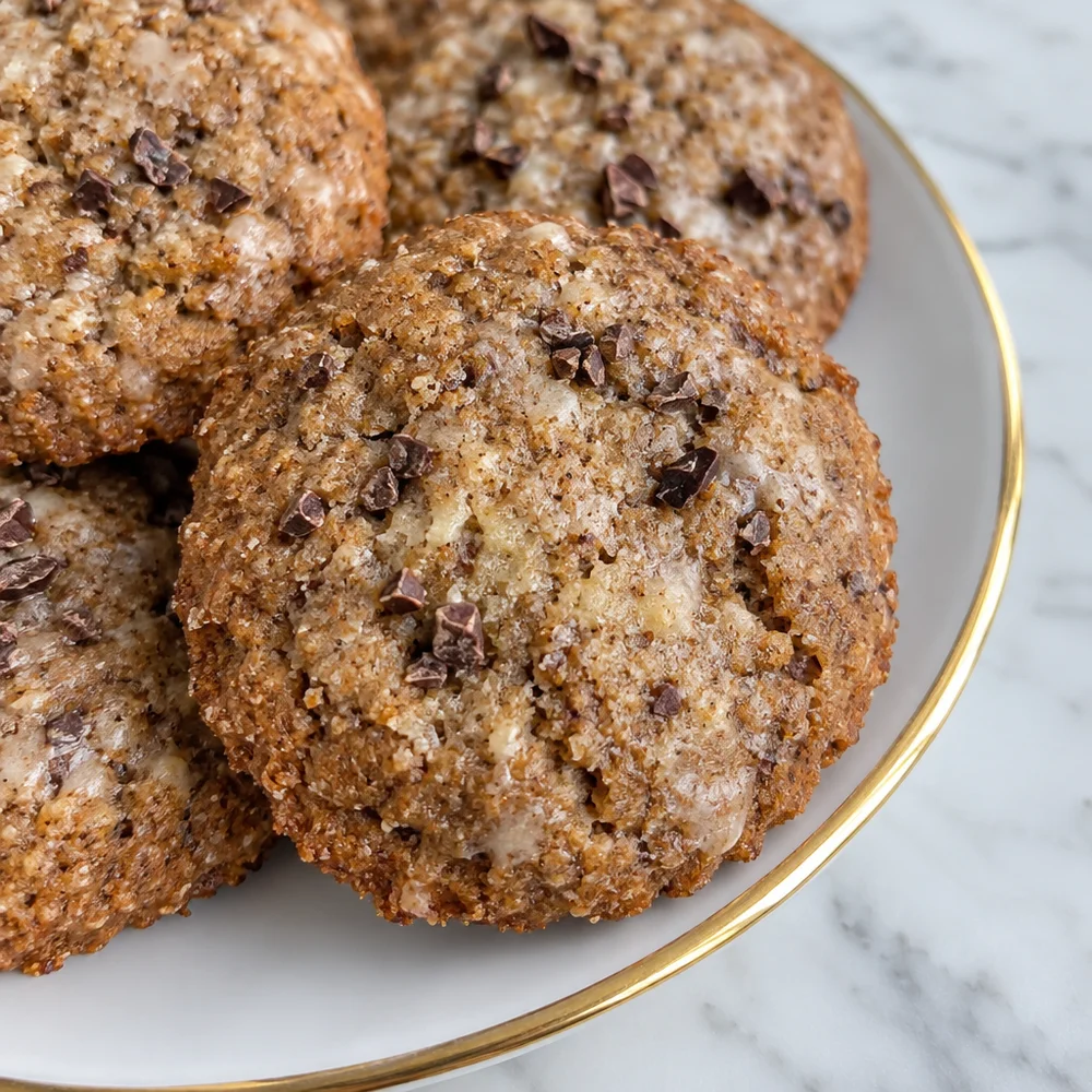 Lebkuchen cookies with spelt and cacao nibs