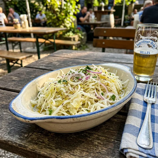 Bavarian white cabbage salad