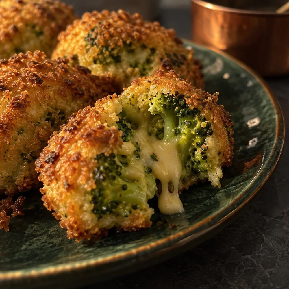 Low-carb baked broccoli and cheese croquettes