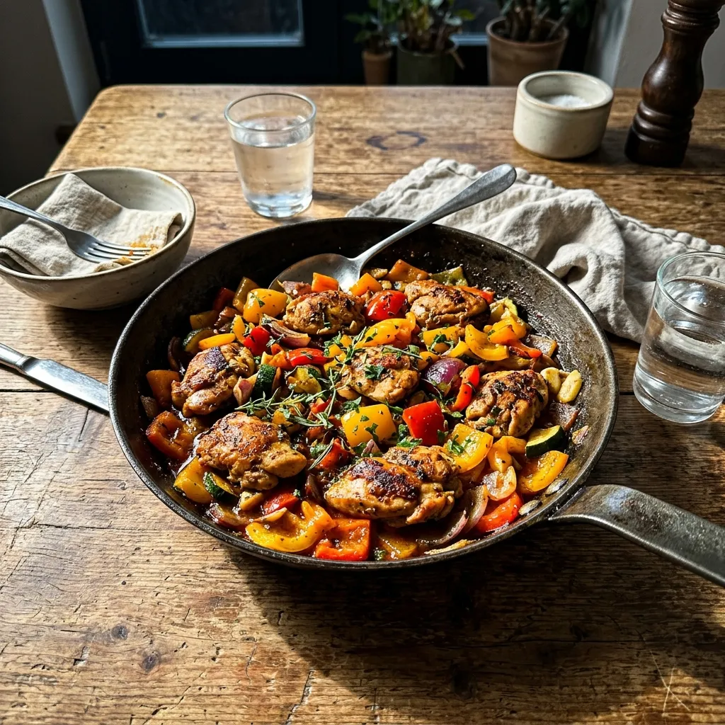 Low-carb pepper pan-fry