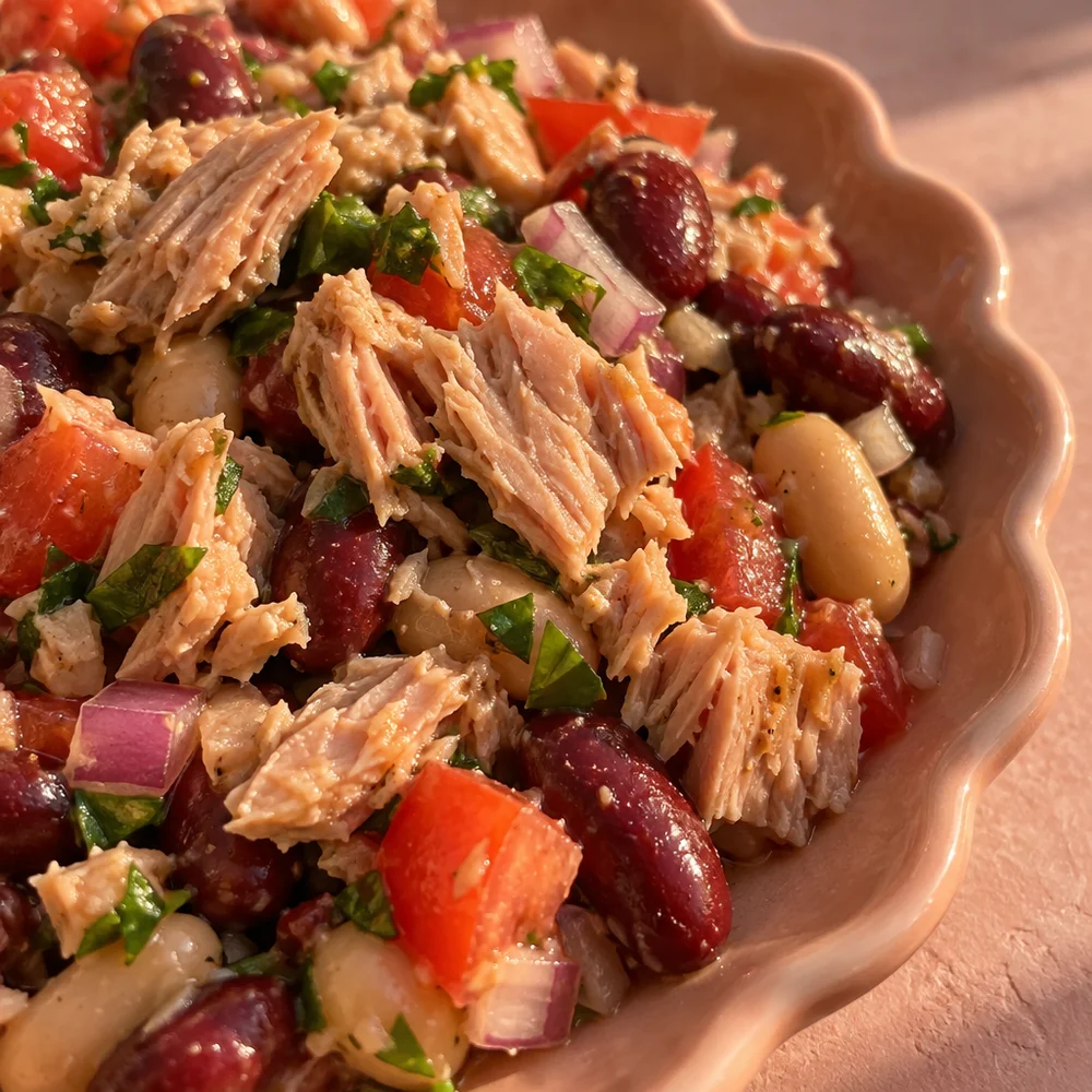 Low-carb tuna and bean salsa