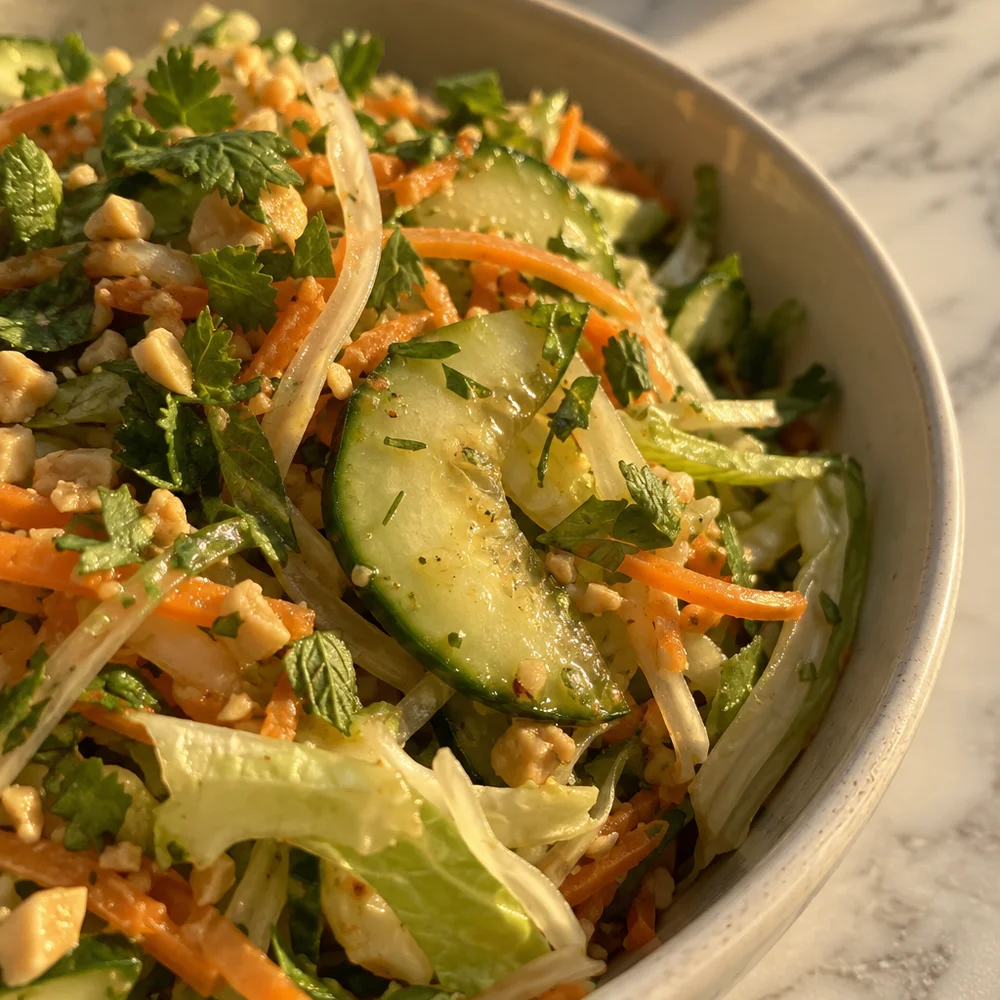 Vegan spring roll salad
