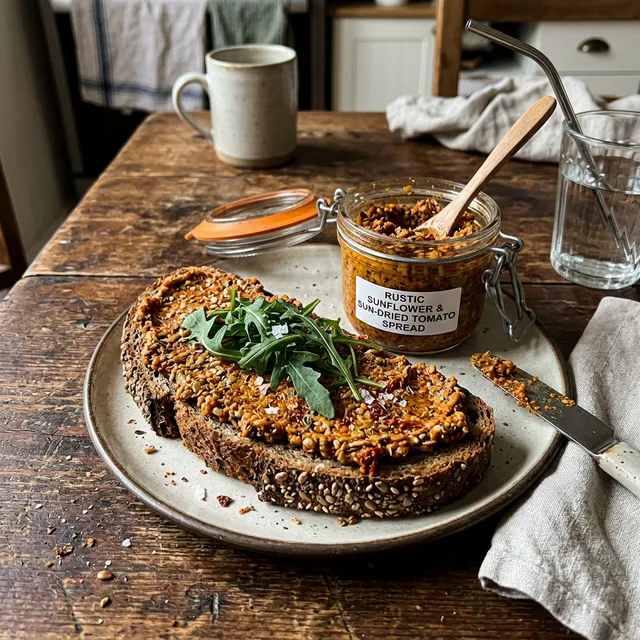 Nutty sunflower seed and tomato spread