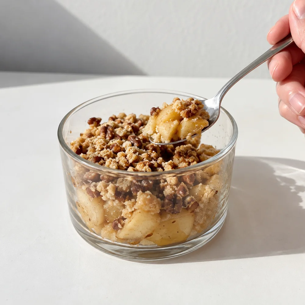 Paleo apple and walnut crumble