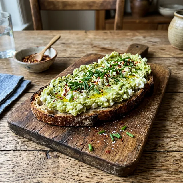 Avocado and cottage cheese spread