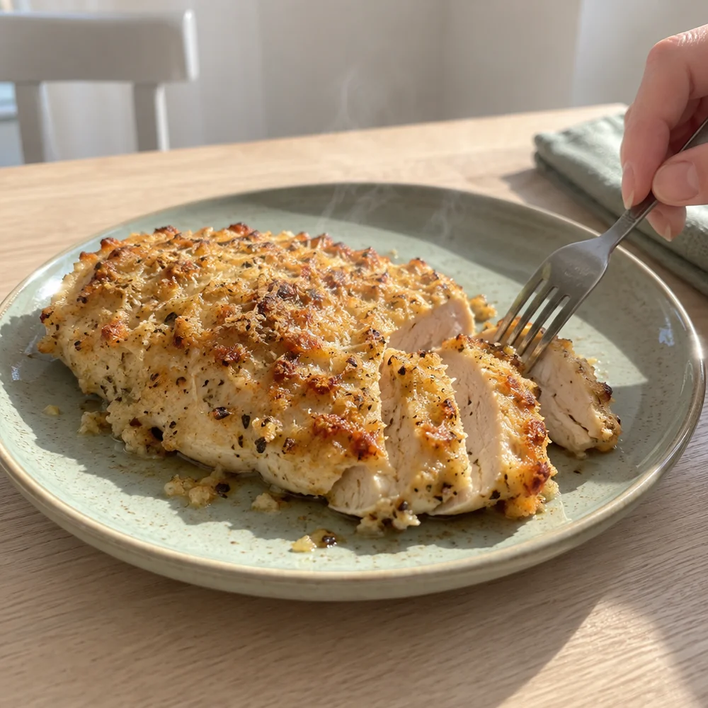 Baked garlic parmesan turkey breast