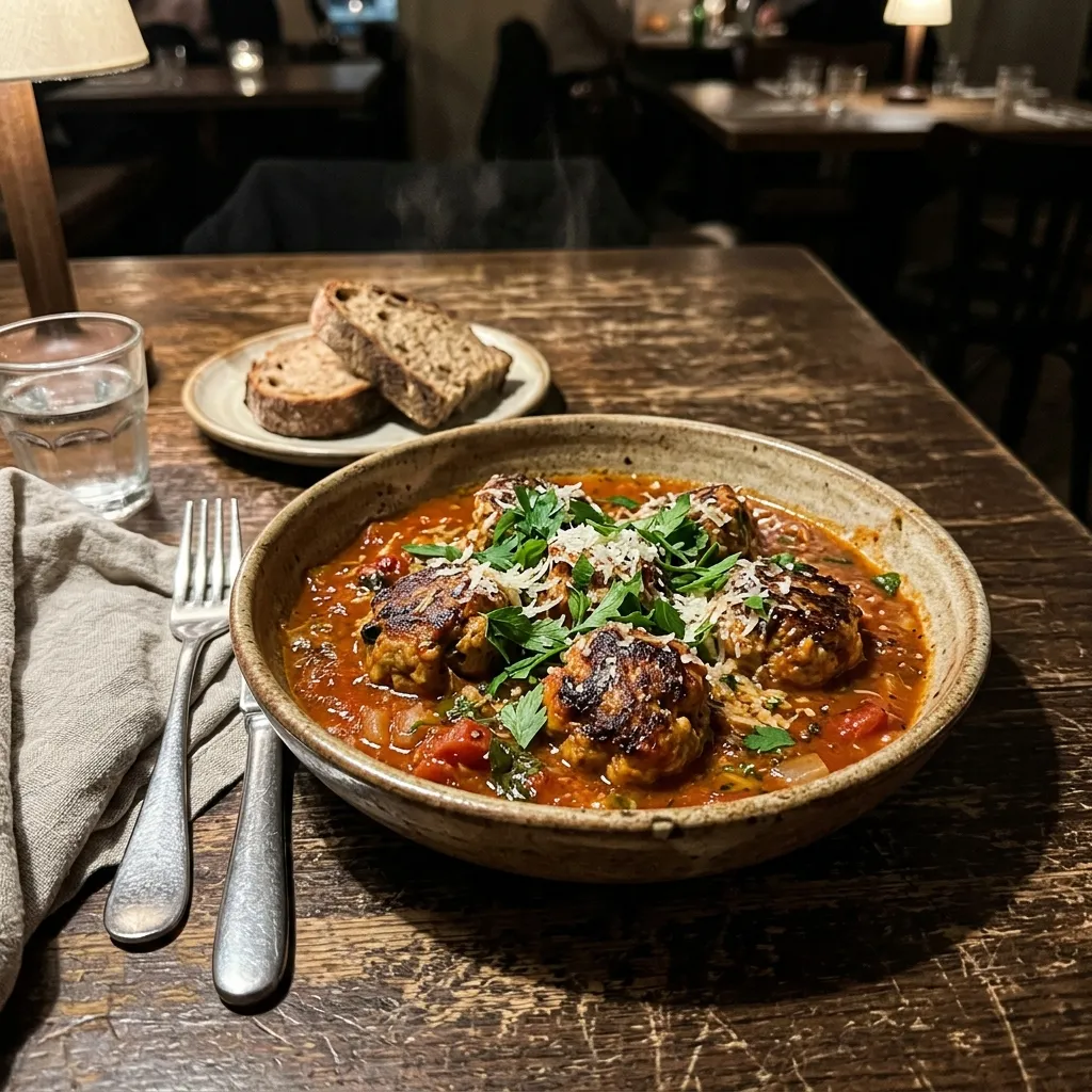 Turkey meatballs in tomato sauce